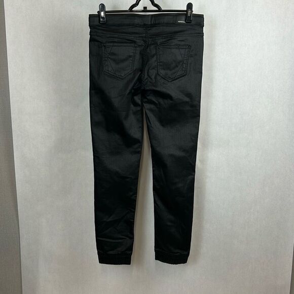 Kendall + Kylie The Jogger Black Pants Pull On Sz Medium Elastic Hem - Picture 4 of 11